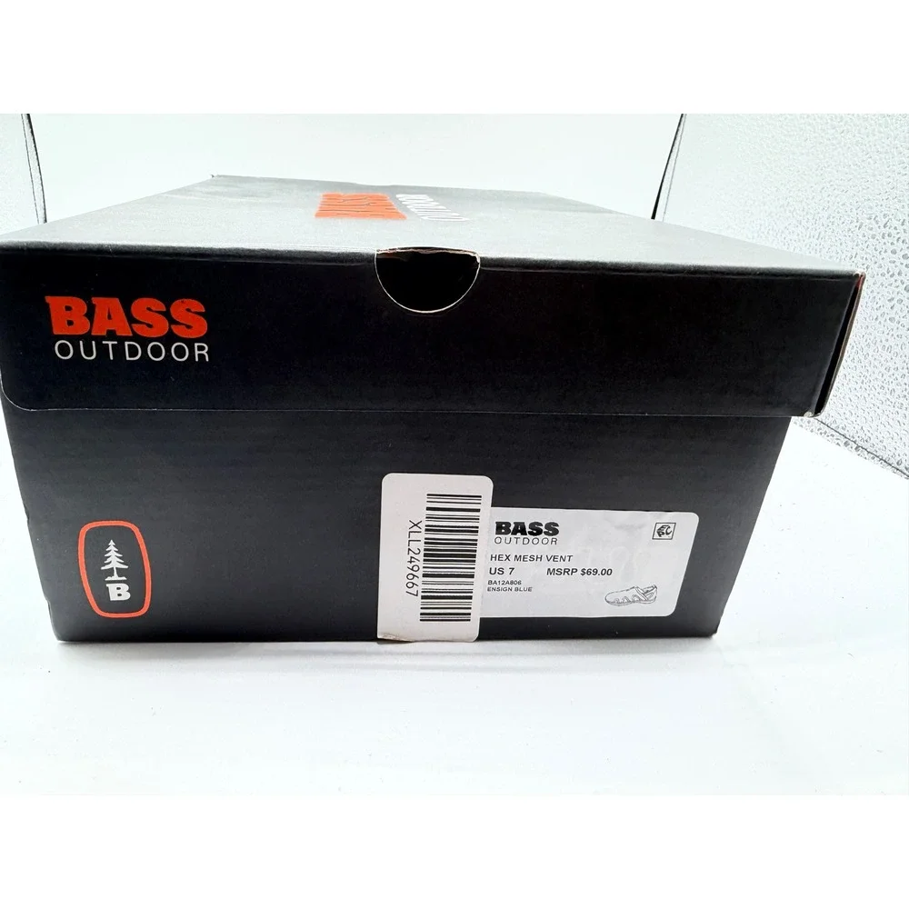 Bass Outdoor Hex Mesh Vent Mens 7 Ensign Blue Water‎ Shoes BA12A806 New